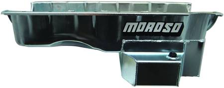 Moroso - Moroso 20421 - Oil Pan, BBC Gen 5 & 6, GM A Body, 8 Inch Deep, Road Race Baffled, T-Sump