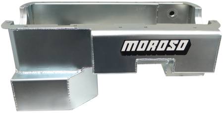 Moroso - Moroso 20528 - Oil Pan, Ford 289-302, Power Pouch, Billet End Seals, 9 Inch Deep, Rear Sump