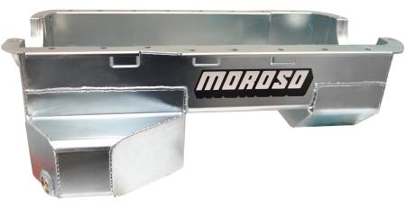 Moroso - Moroso 20533 - Oil Pan, Ford 289-302, Road Race Baffled, Billet End Seals, Rear T-Sump