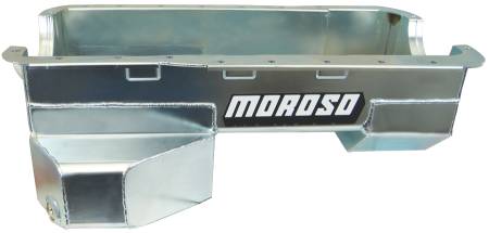 Moroso - Moroso 20534 - Oil Pan, Ford 351W, Road Race Baffled, Billet End Seals, Rear T-Sump