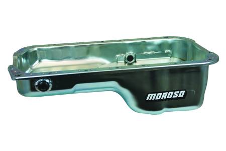 Moroso - Moroso 20916 - Oil Pan, Honda H Series, Stock Depth, Drainbacks