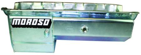 Moroso - Moroso 21048 - Oil Pan, Big Block Chevy, Mark IV, Drag Race, Power Pouch, 8 Inch Deep, Windage Tray