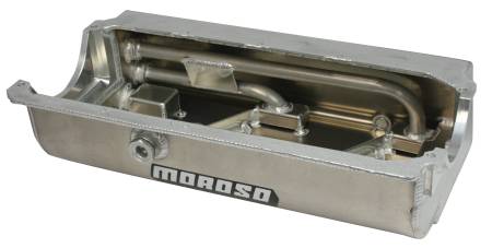 Moroso - Moroso 21555 - Oil Pan, Donovan 410, 3 Pick Ups, Sprint Car, 6.5 In Deep, Dry Sump