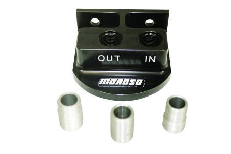 Moroso - Moroso 23767 - Remote Spin On Oil Filter Mount, For 13/16 In, 3/4 In, 22 Mm Oil Filters