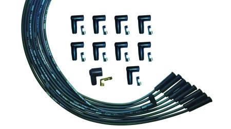 Moroso - Moroso 51001 - Wire Set Moroso Ultra Black V8 Str Plug Univ. HEI Unsleeved