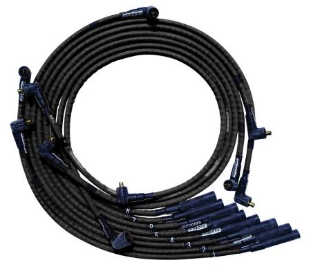 Moroso - Moroso 51561 - Wire Set Moroso Ultra Sleeved Black Bb Chryslar Mopar Str Plug End Non Hei
