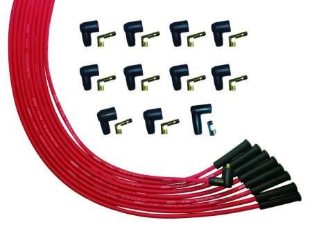 Moroso - Moroso 52002 - Wire Set Moroso Ultra V8 Universal Str Plug Ends Non- HEI Red Wire