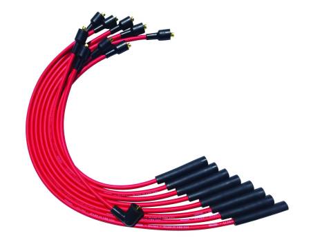 Moroso - Moroso 52055 - Wire Set Moroso Ultra SB Chrysler Mopar 273, 318, 340, 360 Str Plug Hei, Red Wire