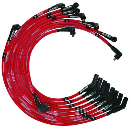 Moroso - Moroso 52575 - Wire Set Moroso Ultra BBF 351C, 390, 429, 460 Slvd N-Hei, 135 Boots, Red Wire