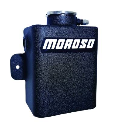 Moroso - Moroso 63952 - Tank, Coolant Expansion, Catch Can, Universal, 1.25 Qt., Black Powder Coat