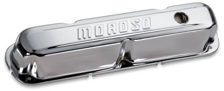 Moroso - Moroso 68161 - Valve Covers, Mopar Small Block, Chrome