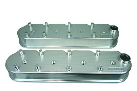 Moroso - Moroso 68493 - Valve Covers, GM LS, For COPO Breathers In Each Cover, With Coil Pack Mounting, Billet Aluminum