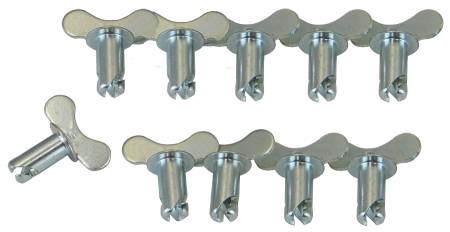 Moroso - Moroso 71279 - Quick Fastener, Winged, 5/16 In X .550, Steel, Silver