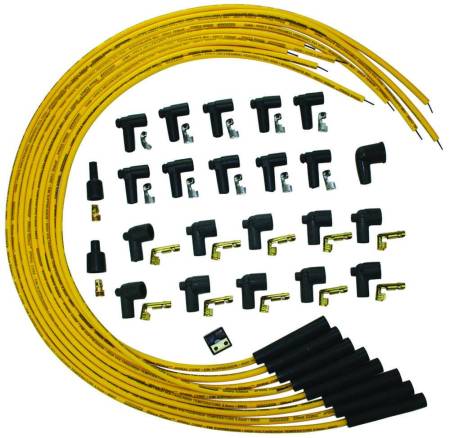 Moroso - Moroso 73216 - Ignition Wire Set, Blue Max, Universal, Yellow, Straight