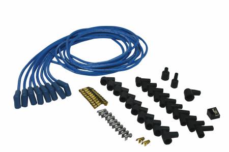 Moroso - Moroso 73225 - Ignition Wire Set, Blue Max, Universal, Blue, 90 Degree