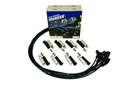 Moroso - Moroso 73828 - Ignition Wire Set, Ultra 40, Unsleeved, Black