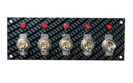 Moroso - Moroso 74143 - Switch Panel, Toggle, Grey/Black