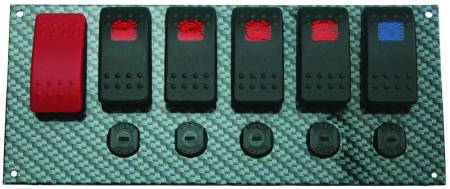 Moroso - Moroso 74193 - Switch Panel, Rocker Led, Grey/Black