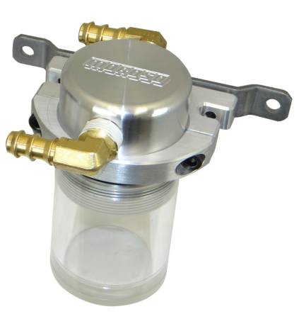 Moroso - Moroso 85682 - Separator, Air Oil, Catch Can, Small Body, Universal, Clear Bottom