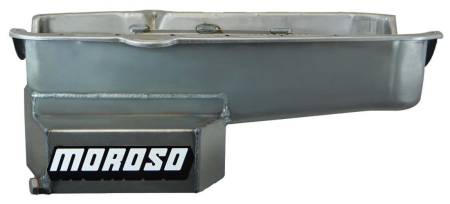 Moroso - Moroso 21814 - Oil Pan, SBC 80-85 With Passenger'S Side Dip Stick, Dart Shp, Road Race Baffled, 7.5 Inch Deep