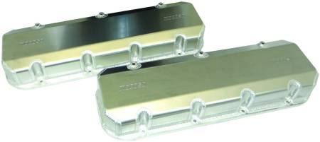 Moroso - Moroso 68458 - Valve Covers, BBC, 3 Inch Tall, Pockets On Exhaust & Tubes On Intake, Fabricated Aluminum