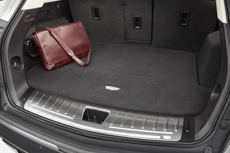 GM Accessories - GM Accessories 84028204 - Premium Carpeted Cargo Area Mat in Jet Black with Cadillac Logo [2017+ XT5]