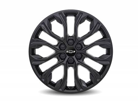 GM Accessories - GM Accessories 84941843 - 20-Inch Aluminum Split-Spoke Wheel in High-Gloss Black finish