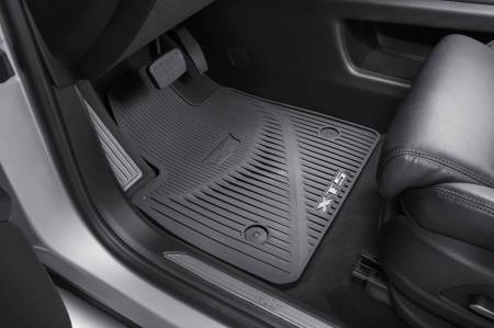 GM Accessories - GM Accessories 85131486 - First and Second-Row Premium All-Weather Floor Mats in Jet Black with Cadillac Logo and XT5 Script [2017+ XT5]