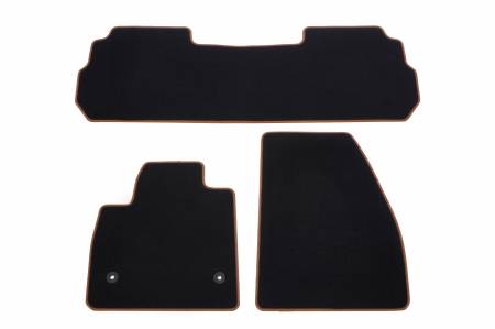 GM Accessories - GM Accessories 86773678 - First and Second-Row Carpeted Floor Mats in Jet Black with Kalahari Trim [2022+ Acadia]