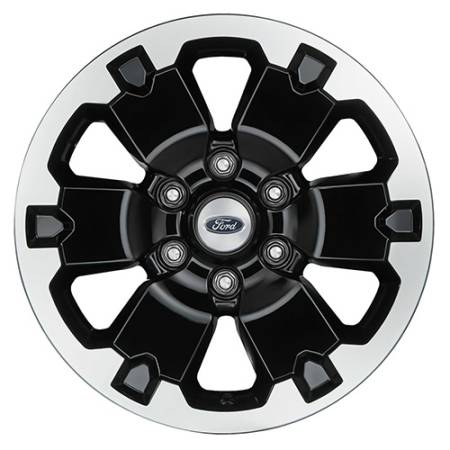 Ford Performance - Ford Performance M-1007K-DC18X8BMF - Ranger 18" Black Machined Face Wheel Kit