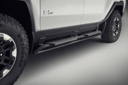 GM Accessories - GM Accessories 85558549 - Rocker Protectors With Assist Steps [Hummer EV Pickup 2022+]