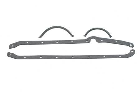 SCE Gaskets - SCE Gaskets 111091 - SBC Thin Front Pan Seal, Lt Dipstick 1955-74 Oil Pan Gasket Set