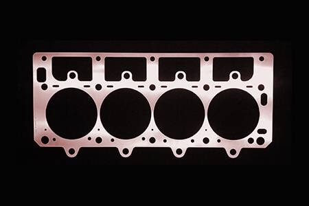 SCE Gaskets - SCE Gaskets 4019 - Pro Copper Embossed Gasket For Chevrolet LS1-LS6 With 1.6" Round Headers