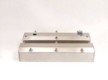 Canton - Canton 65-301 - Valve Covers, Sbf 302, 351W Fabbed Alum W/Fill & Pcv Ports