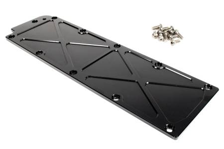 Motion Raceworks - Motion Raceworks 10-10033BLK-1 - Gen 4 Billet Valley Cover Black Anodized (With Oil Pressure Sensor Adapter)