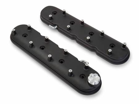 Holley - Holley 241-91 - Valve Cover, Ls Black Krinkle Finish