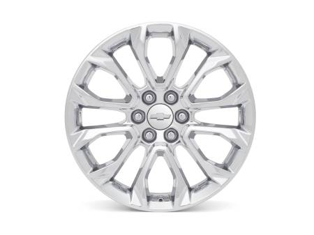 GM Accessories - GM Accessories 84802385 - 22x9-Inch Aluminum Split-Spoke Wheel in Chrome