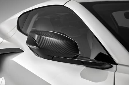 GM Accessories - GM Accessories 84921127 - C8 Corvette Mirror Caps in Visible Carbon Fiber