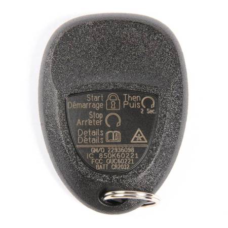 Genuine GM Parts - Genuine GM Parts 22936098 - 4 Button Keyless Entry Remote Key Fob