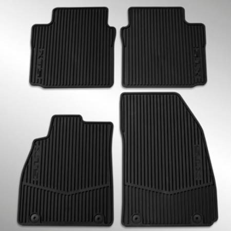 GM Accessories - GM Accessories 22757756 - Cadillac CTS Front and Rear All-Weather Floor Mats in Jet Black with XTS Logo (2013-2018)