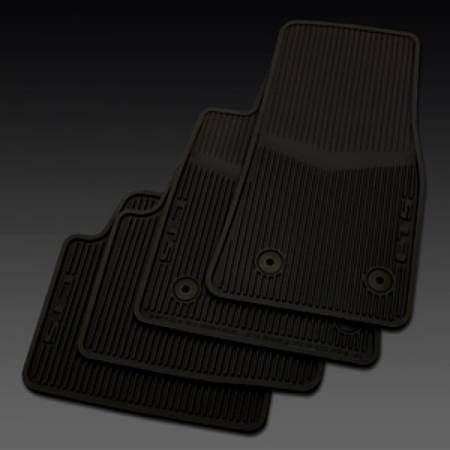 GM Accessories - GM Accessories 22860182 - First And Second-Row Premium All-Weather Floor Mats In Jet Black With CTS Script