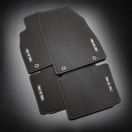 GM Accessories - GM Accessories 22936907 - Front And Rear Carpeted Floor Mats In Jet Black With XTS Logo