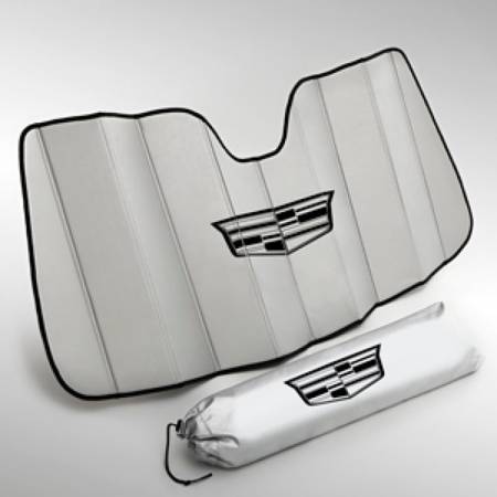 GM Accessories - GM Accessories 23433488 - Front Sunshade Package in Silver with Black Cadillac Logo [2018-20 Escalade]