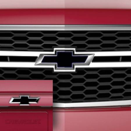 GM Accessories - GM Accessories 84722856 - Front and Rear Bowtie Emblems in Black [2015-2020 Suburban & Tahoe]