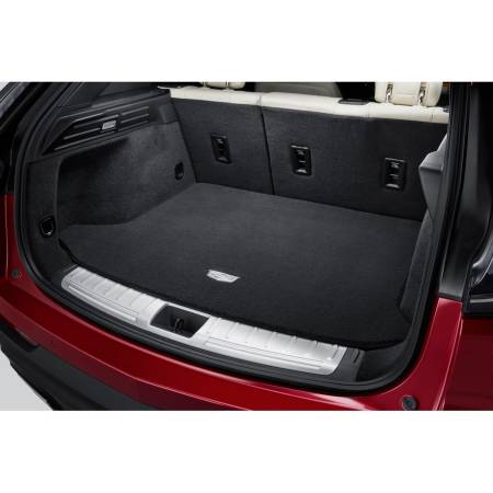 GM Accessories - GM Accessories 84178766 - Premium Carpeted Cargo Area Mat in Jet Black with Cadillac Logo [2019+ XT4]