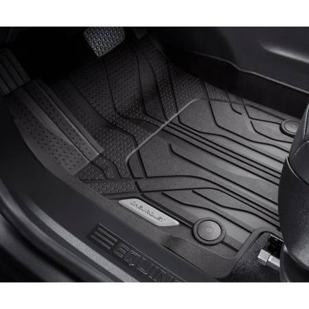 GM Accessories - GM Accessories 84639808 - First-Row Premium All-Weather Floor Liner In Jet Black With Chevrolet Script [2018+ Equinox]
