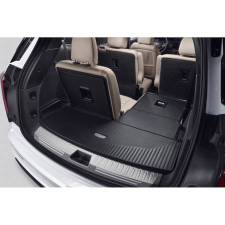 GM Accessories - GM Accessories 84229582 - Integrated Cargo Liner in Jet Black with Cadillac Logo [2020+ XT6]