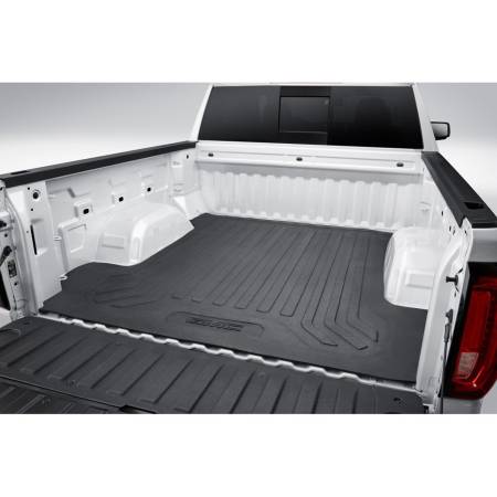 GM Accessories - GM Accessories 84050999 - Bed Mat in Black with GMC Logo for Short Bed Models [2019+ Sierra 1500]