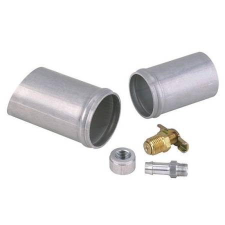 DeWitts - DeWitts DWR32-34465 - Aluminum Radiator Weld-On Inlet/Outlet Neck Kit w/ Petcock