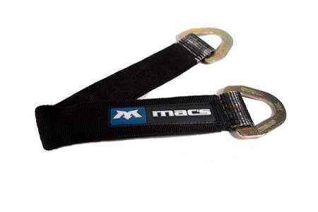 Mac's Tie Downs - Mac's Tie Downs 121724 - Axle Strap Black 2" x 24"
